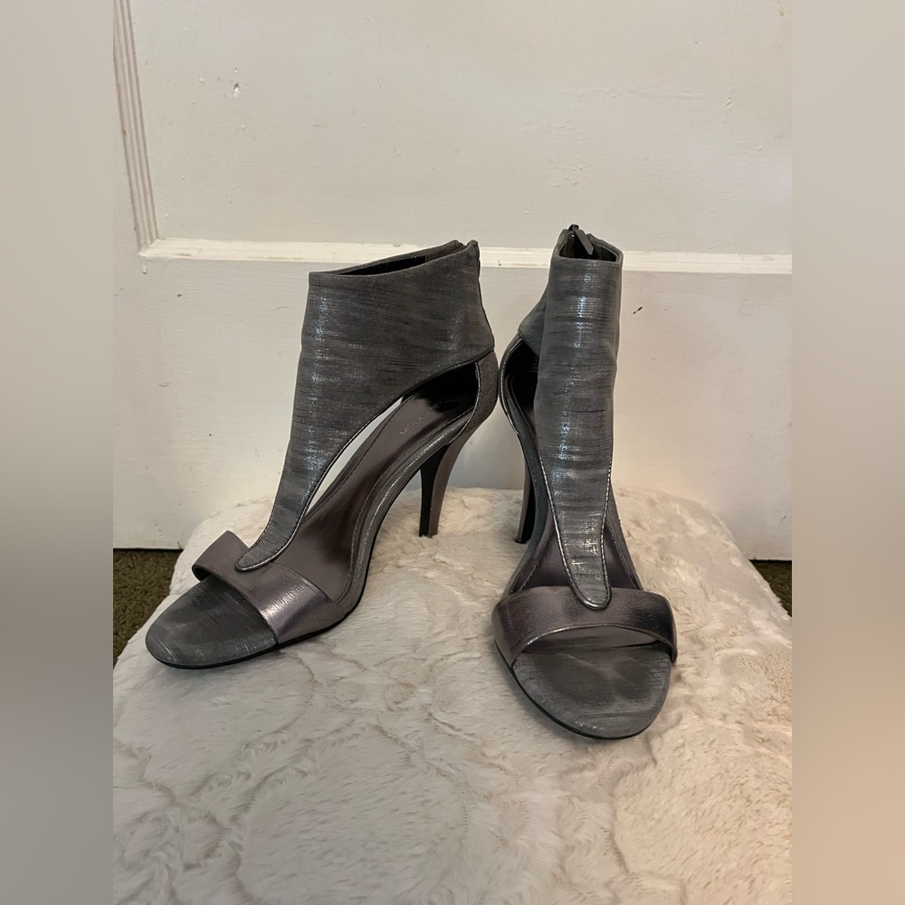 Calvin Klein Silver Heeled Sandals